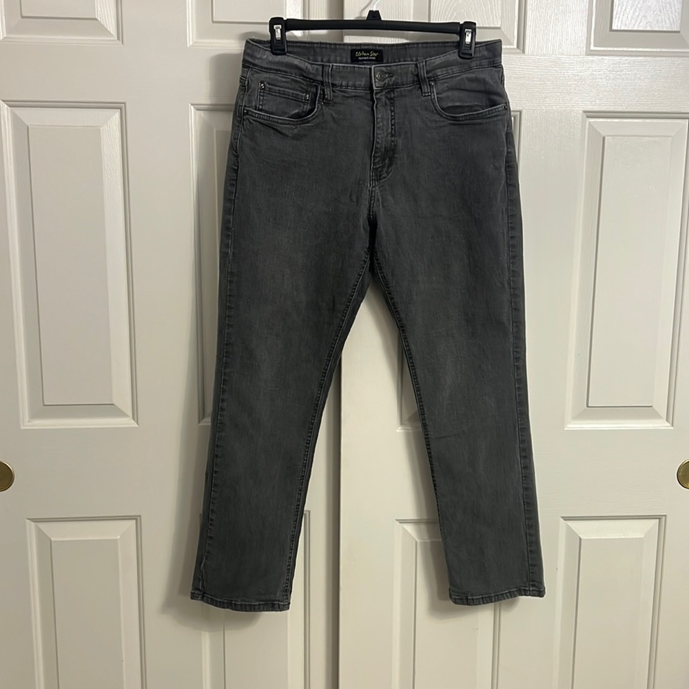 P15- Urban Star Estilo Premium Apparel Straight Gray Denim Jeans Size 36x30